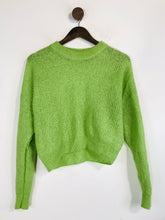 Load image into Gallery viewer, Wood Wood Women's Crop Mohair Jumper | XS UK6-8 | Green