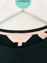 Load image into Gallery viewer, Ted Baker Women’s Graphic T-Shirt | 0 UK8 | Black