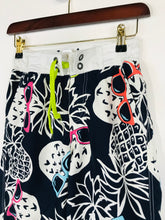 Load image into Gallery viewer, Johnnie B Kid's Pineapple Print Swimming Mid-Length Shorts | 11-12 Years | Blue