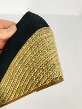 Load image into Gallery viewer, Clarks Women's Espadrille Wedge Heels | UK5 | Black