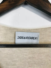 Load image into Gallery viewer, Zadig & Voltaire Women's Wool V-Neck Jumper | XS UK6-8 | Beige
