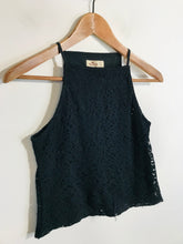 Load image into Gallery viewer, Hollister Women's Crop Lace Tank Top | XS UK6-8 | Black