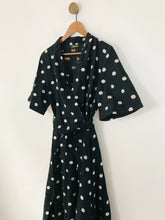 Load image into Gallery viewer, Stine Goya Women's Floral Wrap Maxi Dress | L UK14 | Black