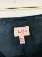 Load image into Gallery viewer, Whistles Women's Satin Embellished A-Line Skirt | UK12 | Blue