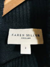 Load image into Gallery viewer, Karen Millen Women's Ribbed Roll Neck T-Shirt | 2 UK10 | Black