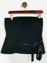 Load image into Gallery viewer, Coast Women's Silk Corset Bandeau Top | UK12 | Black