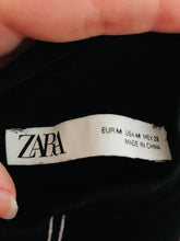 Load image into Gallery viewer, Zara Women’s Knit High Neck Mini Shift Dress | M | Black