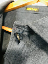 Load image into Gallery viewer, Jayley Women's Faux Suede Fringe Western Button-Up Shirt | M UK10-12 | Blue