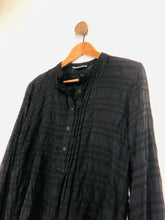 Load image into Gallery viewer, Toast Women's Wool Striped Button-Up Shirt | UK12 | Blue