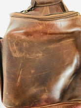 Load image into Gallery viewer, Mancini Leather Cross Body Backpack | Medium | Brown