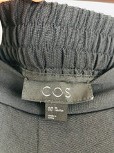 Load image into Gallery viewer, Cos Women’s High Waisted Wide Leg Cropped Trousers | UK10 EU38 | Black