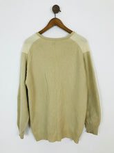 Load image into Gallery viewer, Pringle Women’s 100% Cashmere V-Neck Intarsia Knit Jumper | 44 L UK14-16 | Brown