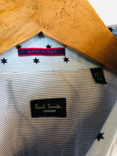 Load image into Gallery viewer, Paul Smith Men's Pin Stripe Long Sleeve Button-Up Shirt | 44 | Blue