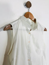 Load image into Gallery viewer, Savile Row Women's Cotton High Neck Blouse | UK10 | White