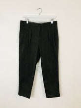 Load image into Gallery viewer, Alysi Womens Cropped High Waisted Tapered Trousers | 32 UK12 | Brown