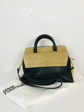 Load image into Gallery viewer, Diane von Furstenberg Leather Shoulder Bag NWT | Black and Beige