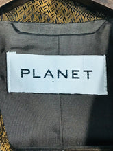 Load image into Gallery viewer, Planet Men's Silk Longline Blazer Jacket | UK8 | Brown