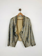 Load image into Gallery viewer, Monsoon Women's Floral Embroidered Blazer Jacket | UK18 | Multicoloured