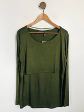 Load image into Gallery viewer, Small Show Women's Long Sleeve Maternity Blouse NWT | L UK14 | Green