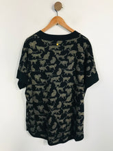 Load image into Gallery viewer, Biba Women's Animal Print V-Neck Jumper | UK16 | Black