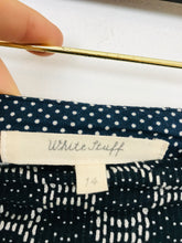 Load image into Gallery viewer, White Stuff Women's Jacquard Spot Pencil Skirt | UK14 | Blue