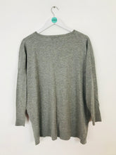 Load image into Gallery viewer, Polo Ralph Lauren Women’s V-Neck Oversized Jumper | M | Grey
