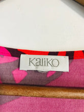 Load image into Gallery viewer, Kaliko Women's Ruched V-Neck Blouse | UK18 | Multicoloured