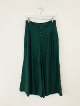 Load image into Gallery viewer, Anthropologie Women’s High Waisted Wide Leg Culottes | XS UK6 | Green