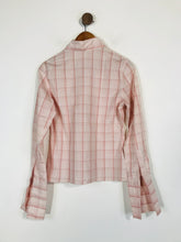 Load image into Gallery viewer, T.M. Lewin Women's Check Gingham Long Sleeve Button-Up Shirt | UK10 | Red