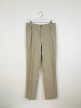 Load image into Gallery viewer, Cerruti 1881 Womens Straight Leg Trousers | UK16 W34 L32 | Light Beige