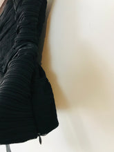 Load image into Gallery viewer, Coast Women's Silk Corset Style Pleated Blouse  | UK12 | Black