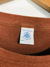 Load image into Gallery viewer, Petit Bateau Women's Long Sleeve T-Shirt | 14a | Brown