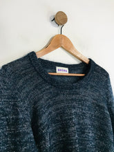 Load image into Gallery viewer, Brora Women's Striped Mohair Jumper | UK10 | Blue