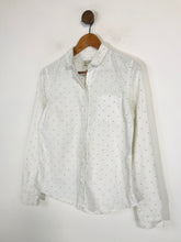 Load image into Gallery viewer, Jack Wills Women's Cotton Polka Dot Button-Up Shirt | UK12 | White