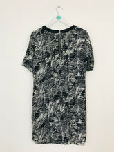 Load image into Gallery viewer, Whistles Women’s Printed Oversized T-Shirt Shift Dress | UK10 | Black