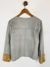 Load image into Gallery viewer, Zara Women's Faux Suede Blouse | M UK10-12 | Grey
