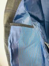 Load image into Gallery viewer, Zara Man Men’s Wool Check Suit Jacket Blazer | EU50 UK40 L | Grey