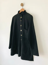 Load image into Gallery viewer, Yacco Maricard Women’s Button-up High Neck Japanese Jacket | L-XL UK16-18 | Black