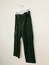 Load image into Gallery viewer, Warehouse Womens High Waisted Utility Jeans Trousers | UK8 | Khaki Green
