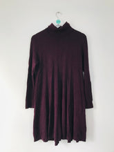 Load image into Gallery viewer, Phase Eight Women’ Turtleneck Shirt Dress | UK14 | Purple