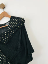 Load image into Gallery viewer, Sosandar Women’s Star Print Midi Dress | UK14 | Black