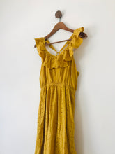 Load image into Gallery viewer, Moon River Women’s Ruffle Crochet Maxi Dress | M UK10-12 | Yellow