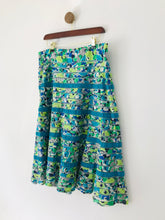 Load image into Gallery viewer, Monsoon Women's Floral Striped Midi Skirt | UK16 | Blue