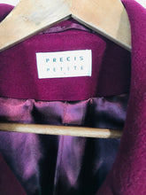 Load image into Gallery viewer, Precis Women's Wool Smart Overcoat Coat | UK10 | Red