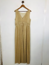 Load image into Gallery viewer, Biba Women's Metallic Gold Evening Dress | UK16 | Yellow