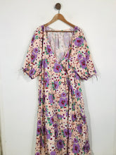 Load image into Gallery viewer, ASOS Women's Floral Balloon Sleeve A-Line Dress | UK18 | Multicoloured