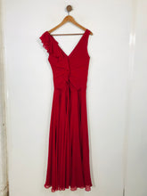 Load image into Gallery viewer, Jenny Packham Women's Ruched Smart Maxi Dress | UK12 | Red