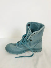 Load image into Gallery viewer, Palladium Women’s High Top Trainers | UK4 | Blue