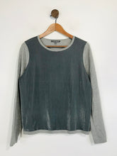 Load image into Gallery viewer, Laura Ashley Women's Velour Jumper | UK12 | Grey
