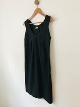 Load image into Gallery viewer, Cacharel Women's Pleated Sleeveless Shift Dress | 36 UK8 | Black
